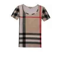 2013 burberry t-shirt mujer populaire coton london brit abricot